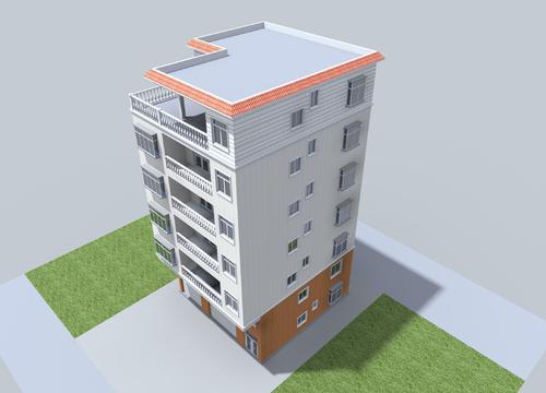 五层农村自建门面楼房设计图纸及带夹层户型平面图（每层一套建筑结构）
